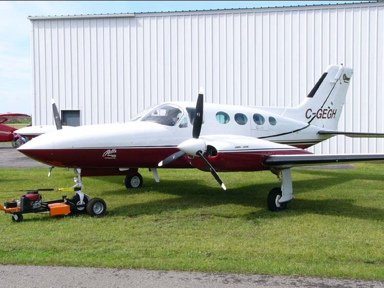 Cessna 421 Golden Eagle on the ground