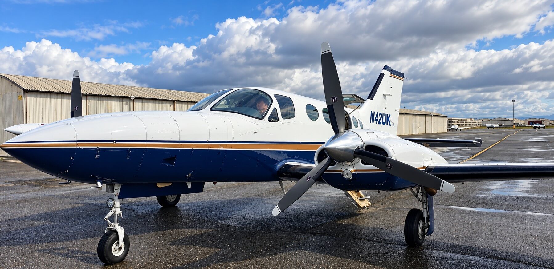 Cessna 421 Golden Eagle on the ground